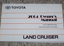 2004 Toyota Land Cruiser Owner's Manual