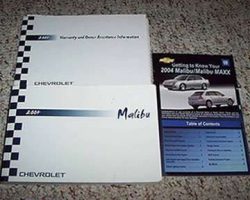 2004 Chevrolet Malibu Owner's Manual Set