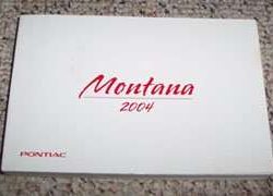 2004 Pontiac Montana Owner's Manual