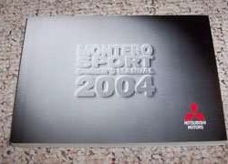 2004 Mitsubishi Montero Sport Owner's Manual