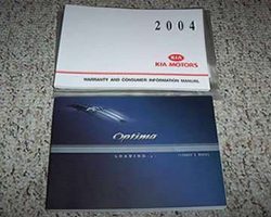2004 Kia Optima Owner's Manual Set