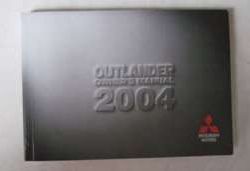 2004 Mitsubishi Outlander Owner's Manual
