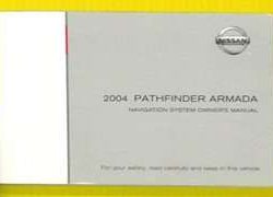 2004 Nissan Pathfinder Armada Navigation System Owner's Manual