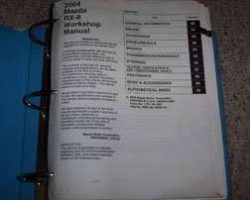 2004 Mazda RX-8 Workshop Service Manual Binder