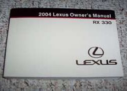 2004 Lexus RX330 Owner's Manual