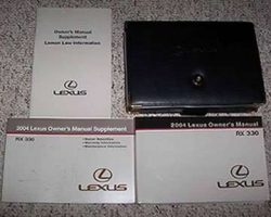 2004 Lexus RX330 Owner's Manual Set