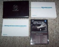 2004 Buick Rendezvous Owner's Manual Set