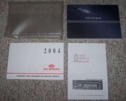 2004 Kia Sedona Owner's Manual Set