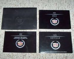 2004 Cadillac Seville Owner's Manual Set