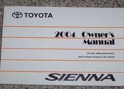 2004 Toyota Sienna Owner's Manual
