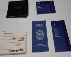 2004 Toyota Sienna Owner's Manual Set