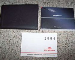 2004 Kia Sorento Owner's Manual Set