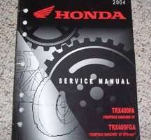 2004 Honda Fourtrax Rancher AT TRX400FA & Fourtrax Rancher AT GPScape TRX400FGA Service Manual