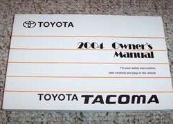 2004 Toyota Tacoma Owner's Manual