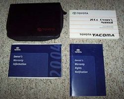 2004 Toyota Tacoma Owner's Manual Set