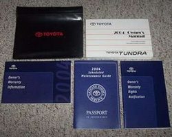 2004 Toyota Tundra Owner's Manual Set