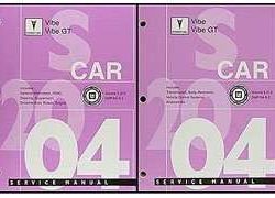 2004 Pontiac Vibe Service Manual