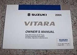 2004 Suzuki Vitara Owner's Manual