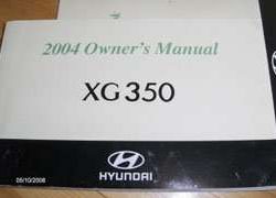 2004 Hyundai XG350 Owner's Manual