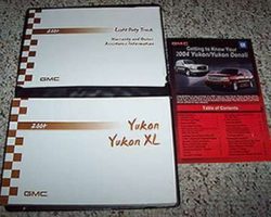 2004 GMC Yukon & Yukon XL Owner's Manual Set