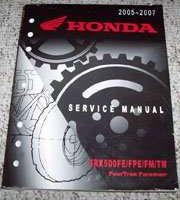 2005 Honda Fourtrax Foreman TRX500FE, TRX500FPE, TRX500FM, TRX500TM Service Manual