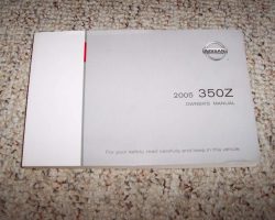 2005 Nissan 350Z Owner's Manual