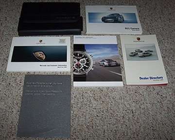 2005 Porsche 911 Carrera Owner's Manual Set