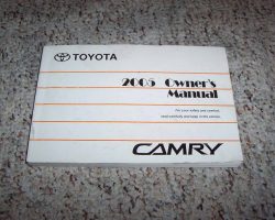 2005 Toyota Camry Owner Operator User Guide Manual