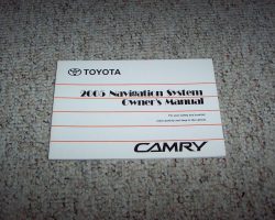 2005 Toyota Camry Navigation System Owner's Manual