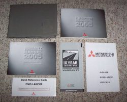 2005 Mitsubishi Lancer Owner's Manual Set