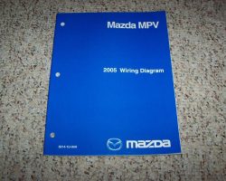 2005 Mazda MPV Wiring Diagrams Manual