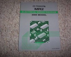 2005 Toyota MR2 Electrical Wiring Diagram Manual