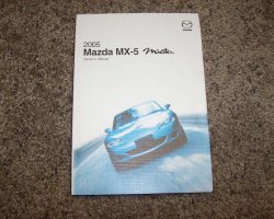 2005 Mazda MX-5 Miata Owner's Manual