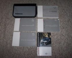 2005 Nissan Maxima Owner's Manual Set