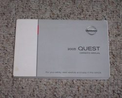 2005 Nissan Quest Owner's Manual