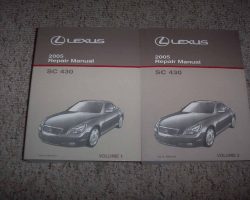 2005 Lexus SC430 Service Repair Manual