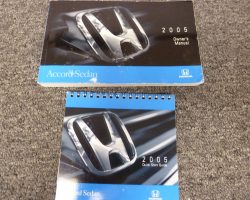 2005 Honda Accord Sedan Owner's Manual Set