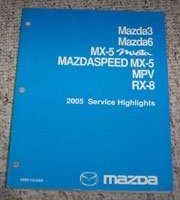 2005 Mazda Mazdaspeed MX-5 Service Highlights Manual