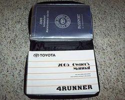2005 Toyota 4Runner Owner's Manual Set
