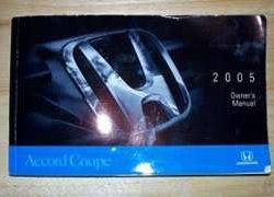 2005 Honda Accord Coupe Owner's Manual
