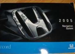 2005 Honda Accord Navigation System Owner's Manual