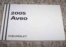 2005 Chevrolet Aveo Owner's Manual