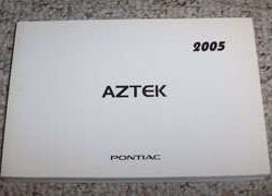 2005 Pontiac Aztek Owner's Manual