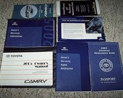 2005 Toyota Camry Owner's Manual Set
