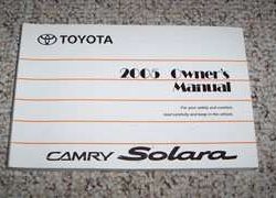 2005 Toyota Camry Solara Owner's Manual