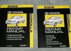 2005 Toyota Corolla Service Repair Manual