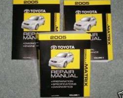 2005 Toyota Corolla Matrix Service Repair Manual