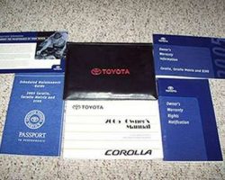 2005 Toyota Corolla Owner's Manual Set