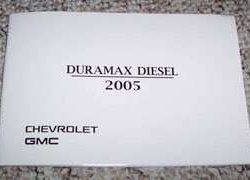 2005 Chevrolet Silverado Duramax Diesel Owner's Manual Supplement