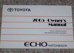 2005 Toyota Echo Hatchback Owner's Manual